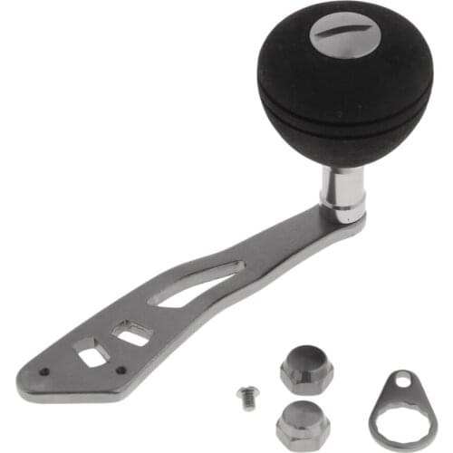 Metal Baitcasting Fishing Reel Handle Crank Knob Replacement Accessory