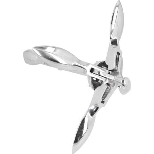 Bow Anchor Roller Boat Anchor 7lbs Foldable Grapnel Anchor 316 Stainless Steel Practical Hardware for Marine Boat Yacht boat