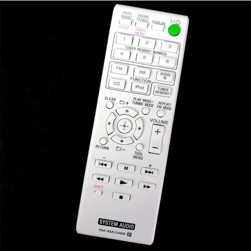 New Original RM-AMU150W / RM-AMU149W For Sony Audio System CD iPod Remote Control RM-AMU149 RM-AMU150 CMT-V10IP CMT-V10IP/CA
