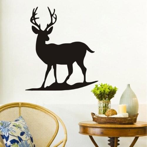 Lonely deer vinyl wall decal home decor living room diy art mural removable wall stickers