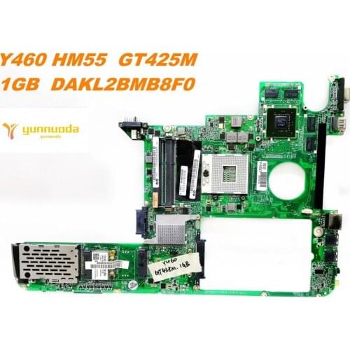 Original for Lenovo Y460 laptop motherboard Y460 HM55 GT425M 1GB DAKL2BMB8F0 tested good free shipping