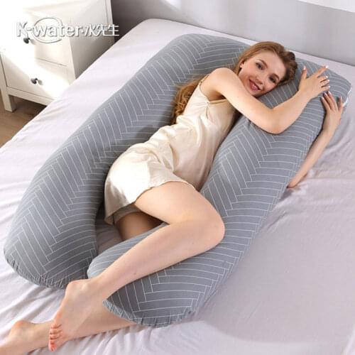 Sleeping Support Pillow Pregnant Women Body 100% Cotton U Shape Maternity leg lumbar Pillows Pregnancy Side Sleepers throw ring