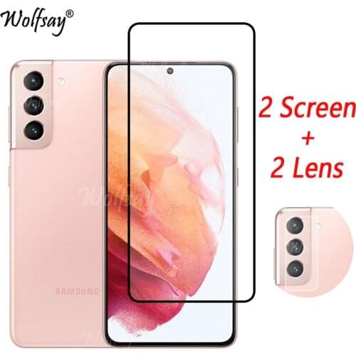 Full Cover Tempered Glass For Samsung Galaxy S21 5G Screen Protector For Samsung S21 5G Camera Glass For Samsung S21 5G Glass