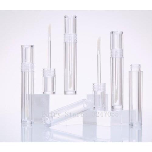 10-100PCS 5ml Empty Lip Gloss Tube,DIY Round Portable Liquid Lipstick Bottle Clear Lip Gloss Bottle Lipgloss Tubes Wholesale