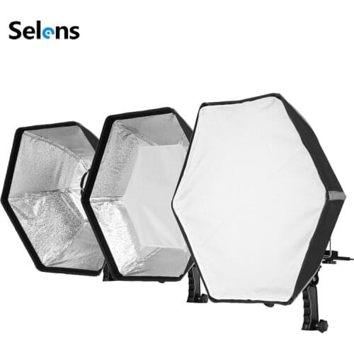 Selens photographic Soft box 50cm Hexagon Softbox with L-Shape Adapter Ring Photo Studio Accessories