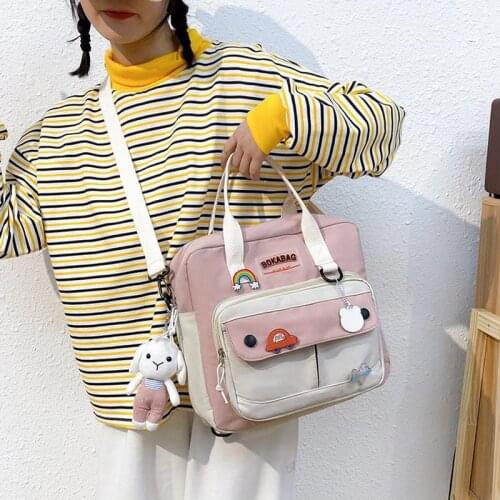 Collage Student Satchels Tote Bag Girls Large-capacity Nylon Bag Women Japanese Crossbody Bags Women Shoulder Bag Bolsa Feminina