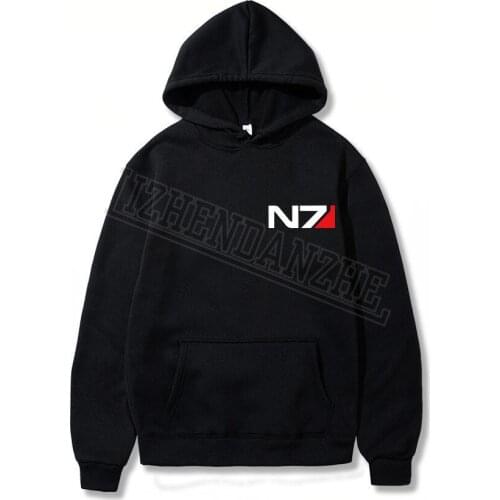 N7 Mass Effect 3 Hoodies Men Systems Alliance Military Emblem Game Sweatshirts Men and women Sweatshirt Tops 0250