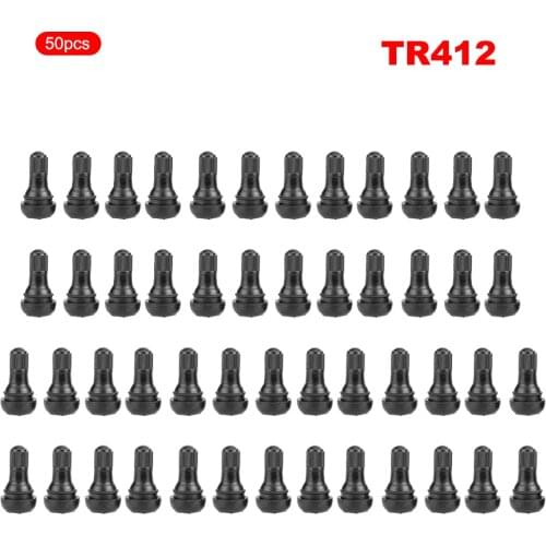 25Pcs TR412 Universal Car Vacuum Valve Stem Without Valve For Rubber Copper Tire Motorcycle Air Valve Car Accessories Wholesale