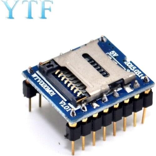WTV020 WTV020-SD WTV020SD-20SS Mini SD Card MP3 Sound Module For UNO PIC 2560 UNO R3 WTV020-SD-16P Wav