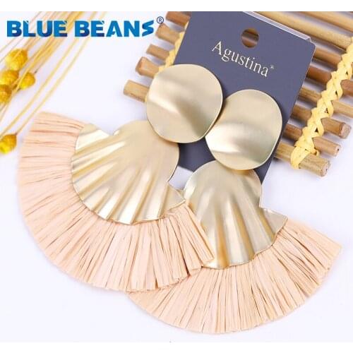 2020 New Tassel Earrings Boho Fashion For Women Round long Drop Dangle Earring Handmade statement wedding Jewelry wholesale