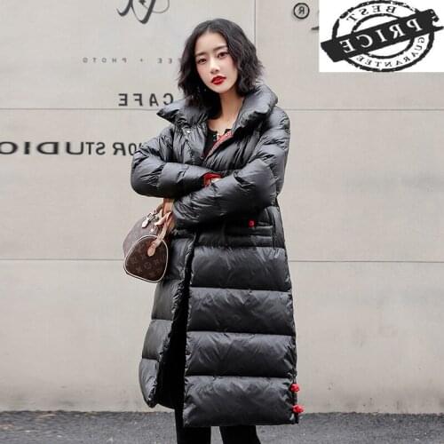 Womens Down Jacket 20% White Duck Down Coat Female Korean Women Parkas Casual Autumn Winter 2021 Mujeres Abrigos LW5625