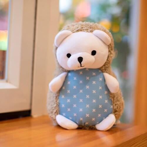 1PC 25CM Cartoon Hedgehog Doll Cute Simulation Plush Toy Stuffed Turn to Bear Animal Doll Child kid girl Creative birthday gift