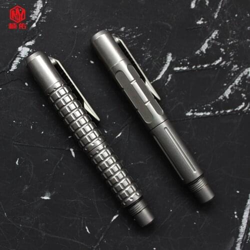 1PC Titanium Alloy Signature Gel Pen Can Be Equipped With 6mm Batch Head EDC Self-Defense Supplies Tactical Pen