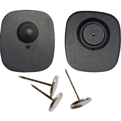 10 piece practice security tag for eas magnetic detacher cloth alarm tag