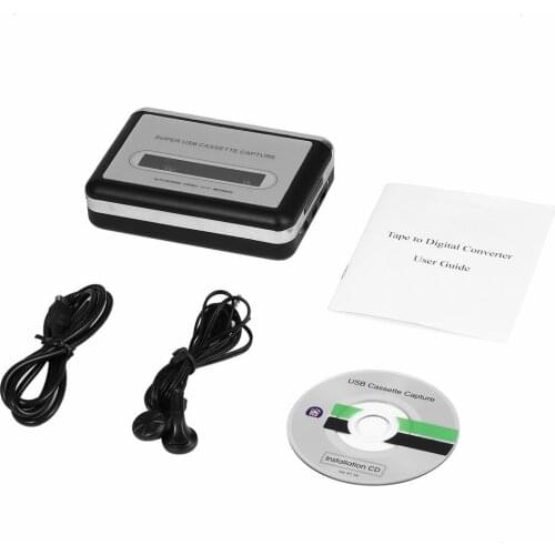 2018 Tape to PC Super Cassette To MP3 Audio Music CD Digital Player Converter Capture Recorder +Headphone USB 2.0 Drop Shipping
