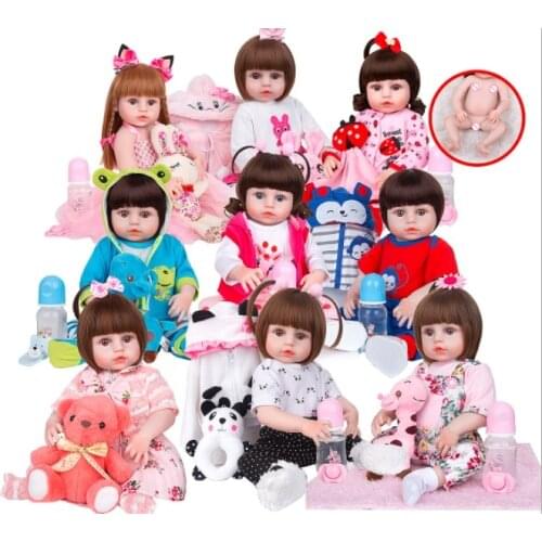 48CM Full Silicone Vinyl Reborn Baby Dolls Alive girl boy bebe reborn Waterproof Doll Baby Toy For Kids Birthday Gifts Playmate