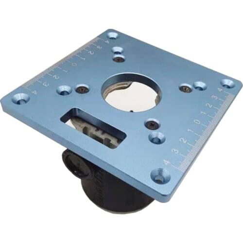 Aluminium Router Table Insert Plate Woodworking Benches Wood Router Trimmer Models Engraving Machine For Universal Makita