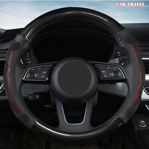 CAR TRAVEL Microfiber Leather Car Steering Wheel Cover For Chevrolet Cruze Captiva Lacetti Aveo Niva Spark Sonic Trax Camaro