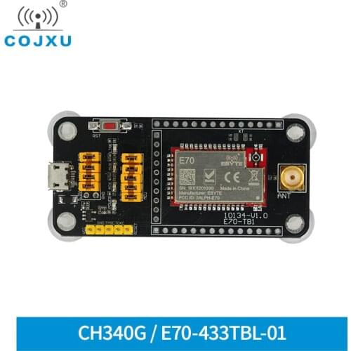 CH340G USB Test Board Test Kit cojxu E70-433TBL-01 For CC1310 UART 433MHz Modbus 14dBm E70-433T14S