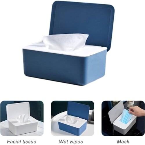 Dry Wet Tissue Paper Case Care Baby Wipes Napkin Storage Box Holder Container Wipes Dispenser Home Tissue Holder
