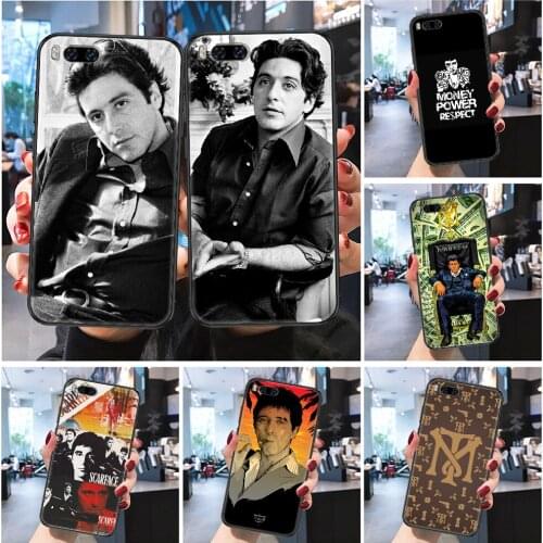 Tony Montana Scarface Al Pacino Phone case For Xiaomi Mi Max Note 3 A2 A3 8 9 9T 10 Lite Pro Ultra Frosted black tpu funda 3D