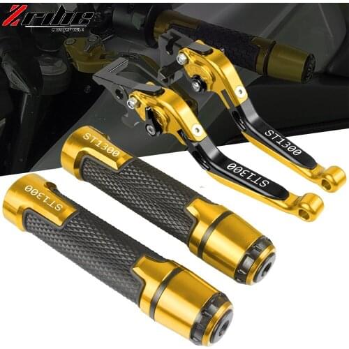 For HONDA ST1300 ST1300A ST 1300 2003 2004 2005 2006 2007 CNC Motorcycle Adjustable Foldable Brake Clutch Lever Handle Grips