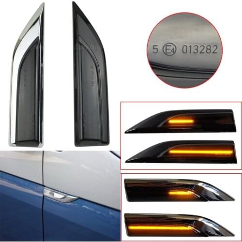 For VW Transporter T6 Multivan Caddy 2015-2019 LED Dynamic Side Marker Lights Flowing Sequential Turn Signal Lamp Indicator
