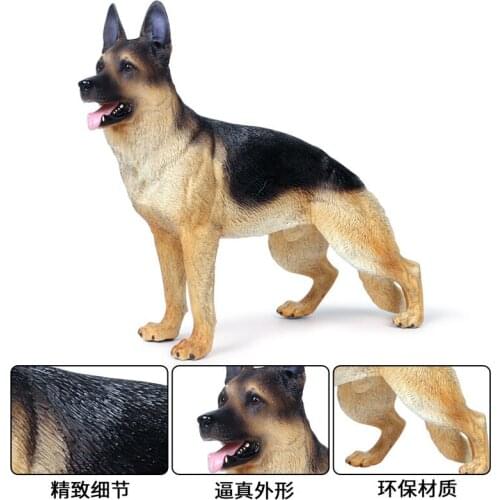 Germany Shepherd Animals Figure Collectible Toys Dog Animal Action Figures Kids Plastic Toys