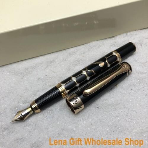 Hero pen R8 Carved pipe Goldweave hardcover gift fountain pen office ink pen Collection pen