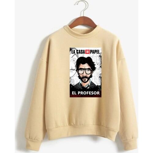 Money Heist The House Of Paper La Casa De Papel Women Hoodeds Funny Tv Series Print Hoodie Women Clothing Sweatshirts Hoodies