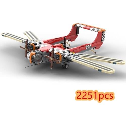 Space High-tech Series Ornithopter Bricks Set Aircraft Plane Building Blocks Collection Toys Educational Birthday Gift Kids