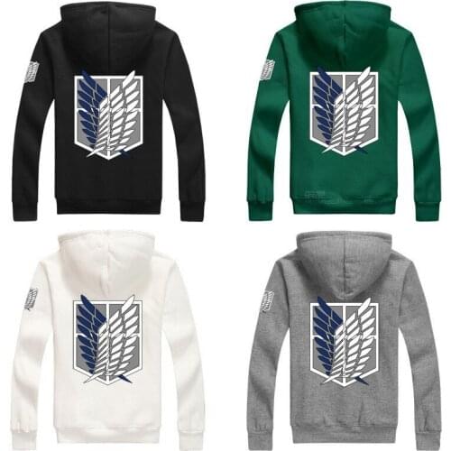 Scouting Legion attack on titan shingeki no kyojin ackerman levi eren mikasa scarf cosplay costume Anime Hooded Jacket Women Men