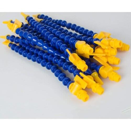 1/4" Threaded Round Spout and Flat Spout Nozzle With Switch, Flexible With Switch Water Oil Coolant Pipe Hose Nozzle