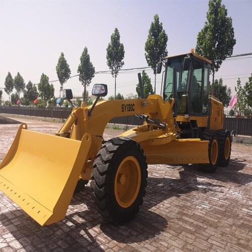 SY130C Small Motor Mini Grader High Efficiency Road Construction Machine
