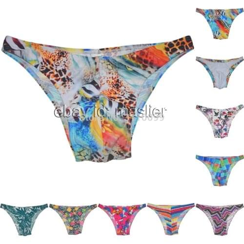 Mens Bodybuilding Physique Bikini Attractive Briefs Posing Cheeky Pouch Underwear