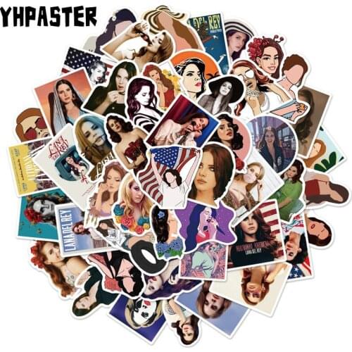 10/30/50Pcs Singer Lana Del Rey Stickers DIY Car Guitar Phone Motorcycle Laptop Fridge Waterproof Graffiti Decal Kid Toy Sticker