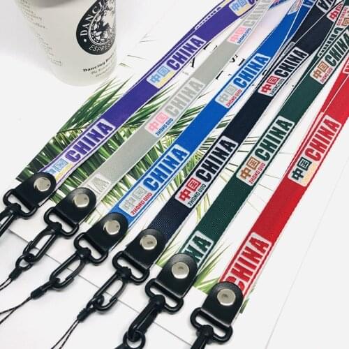 New Hot Jacquard Lanyard Strap Universal for Phone iPhone 7 8 X 6 Samsung A50 A71 USB Flash Drives Keys Keychains Camera Holders