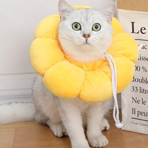 Pet Collar Cat Neck Collars Recovery Collar Cone Soft Anti-scratch Neck Protector For Pets Pets Protective Leashes XS/S/M/L