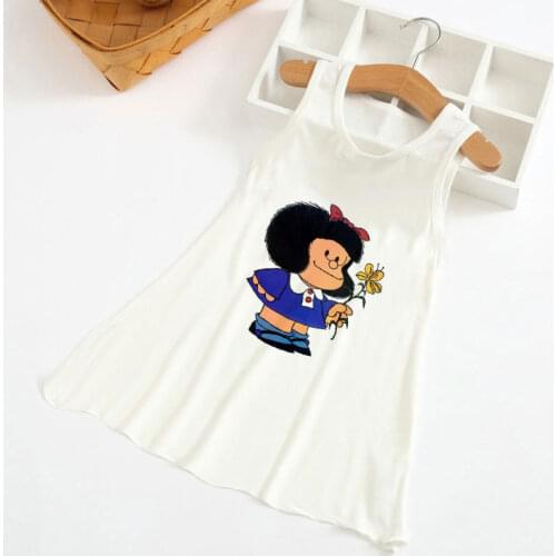 The Malfada Nightdress Little Teen Girls Pajamas Dresses Children Cartoon Summer Nightgown Home Clothes Kids Sleepwear Gecelik