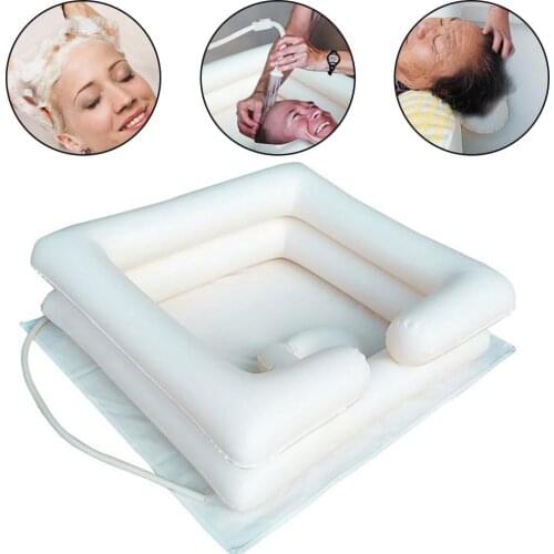 Portable Inflatable PVC Sink Head Washing Basin for Elderly Disabled Nursing
