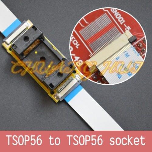 Program SMD welding TSOP56 to TSOP56 On line test socket Pitch=0.5mm SMD welding TSOP56 ic socket Adapter IC51-0562-003