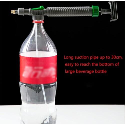 High Pressure Air Pump Manual Sprayer Adjustable Drink Bottle Spray Head Nozzle Garden Watering Tool Sprayer Agriculture Tools