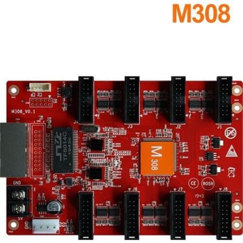 Sync led receiving card M308 like nova mrv328 control card for full color led display outdoor led advertising screens
