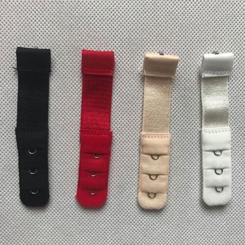 New 1pc 1 Rows 3 Hooks Bra Extender Nylon Clasp Extension Elastic On Strap Bra Extenders Adjustable Intimates Accessories
