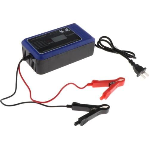 Car Battery Charger LCD Touch Screen Pulse Repair Motorcycle Lead Acid Battery