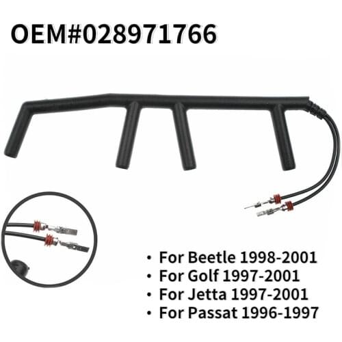 For VW Volkswagen Mk4 Mk3 B4 Golf Jetta Beetle Passat 1997-2003 1.9 TDI L4 ALH OEM#028971766 Car Glow Plug Wiring Harness