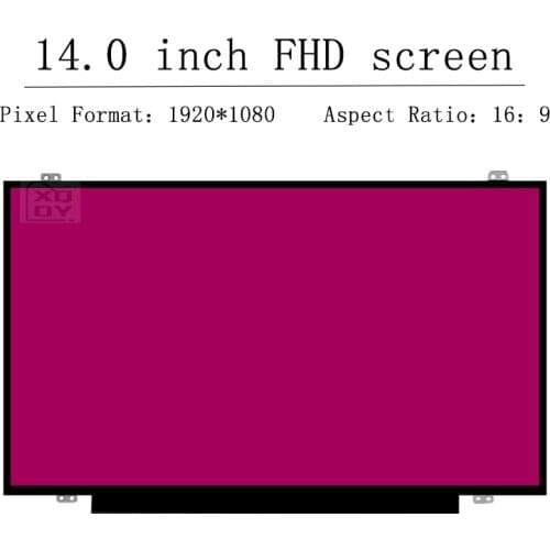 14" Slim LED matrix For Lenovo THINKPAD T440S E450 E455 E460 E465 T460S T460P L460 laptop lcd screen panel 1920*1080 30 pins EDP