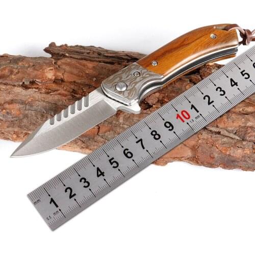 5417jungle adventure folding pocket outdoor camping hunting knife 7cr13 blade sour branches handle Tactical Survival Gift knives