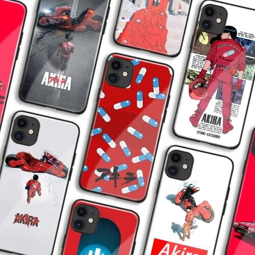 Akira Shotaro Kaneda Anime Phone Cases For IPhone 11 12 Mini Pro XS Max 6s X XR 6 7 8 Plus SE Manga Soft TPU Glass Cover Shell