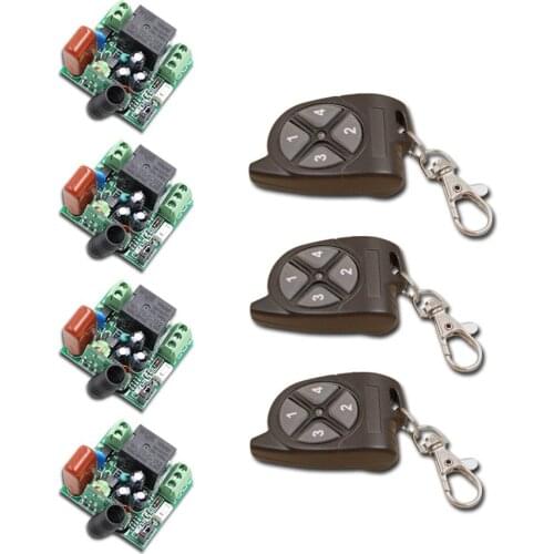 Wireless Remote Control Switch 220V 1CH 1 CH 10A Relay Receiver RF Remote Switch Receiver & Transmitter